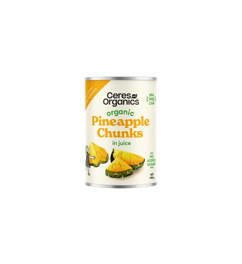 Organic Pineapple Chunks 400g