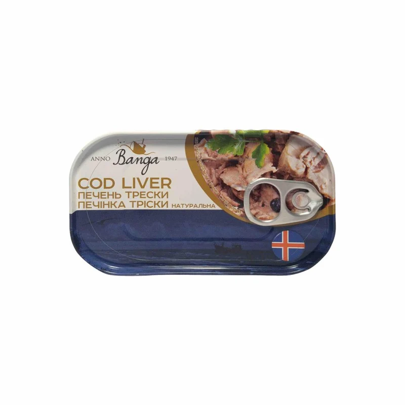 Cod Liver in Natural Oil Icelandic 115g