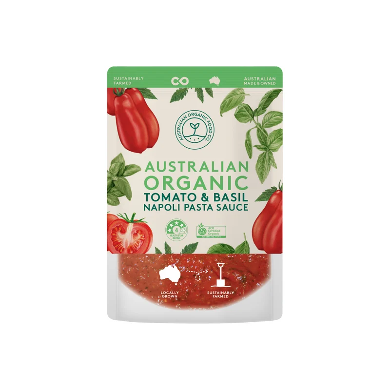 Organic Tomato & Basil Napoli Pasta Sauce 400g
