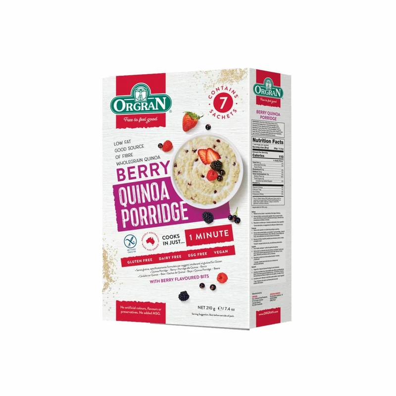 Berry Quinoa Porridge Sachets 7pk 210g