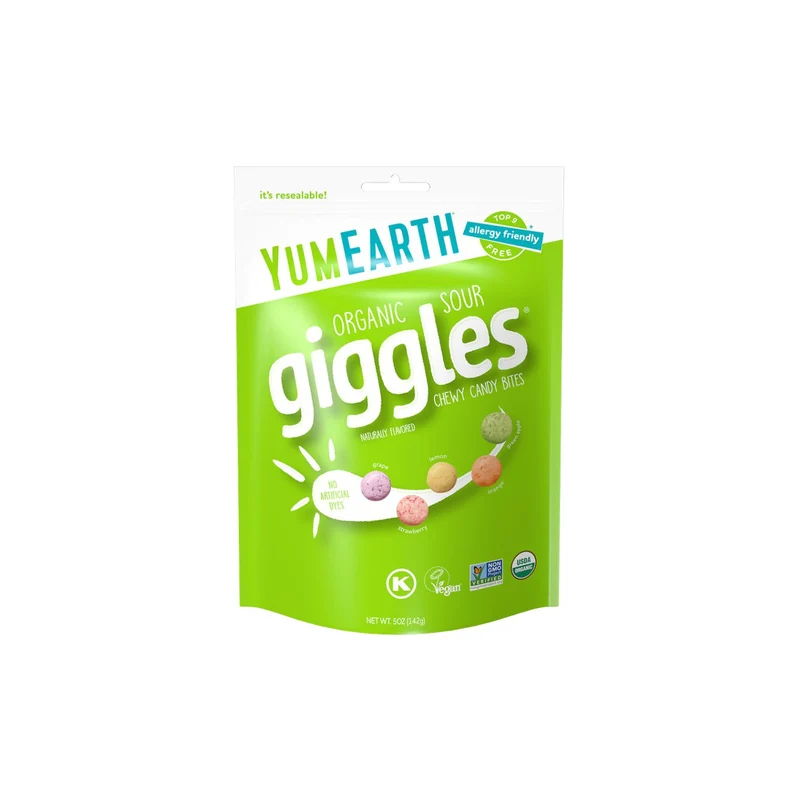 Organic Sour Candy Giggles 142g