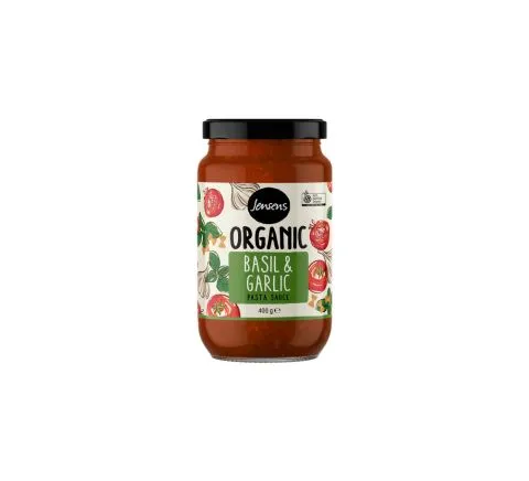 Organic Basil & Garlic Pasta Sauce 400g