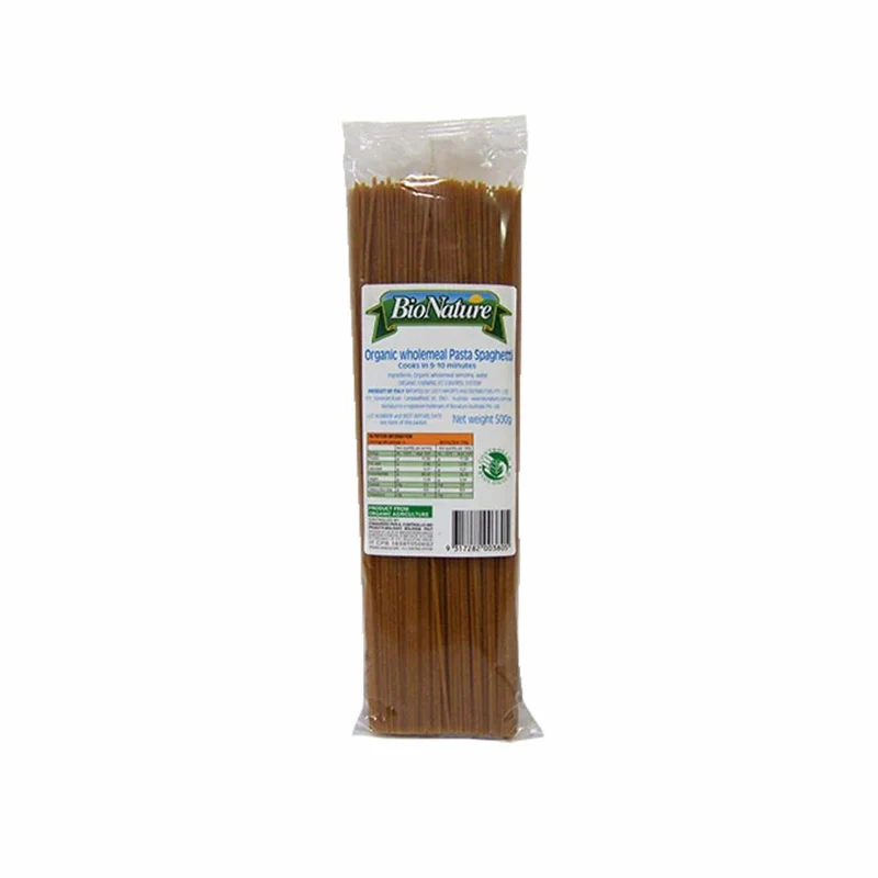 Organic Wholemeal Spaghetti Pasta 500g
