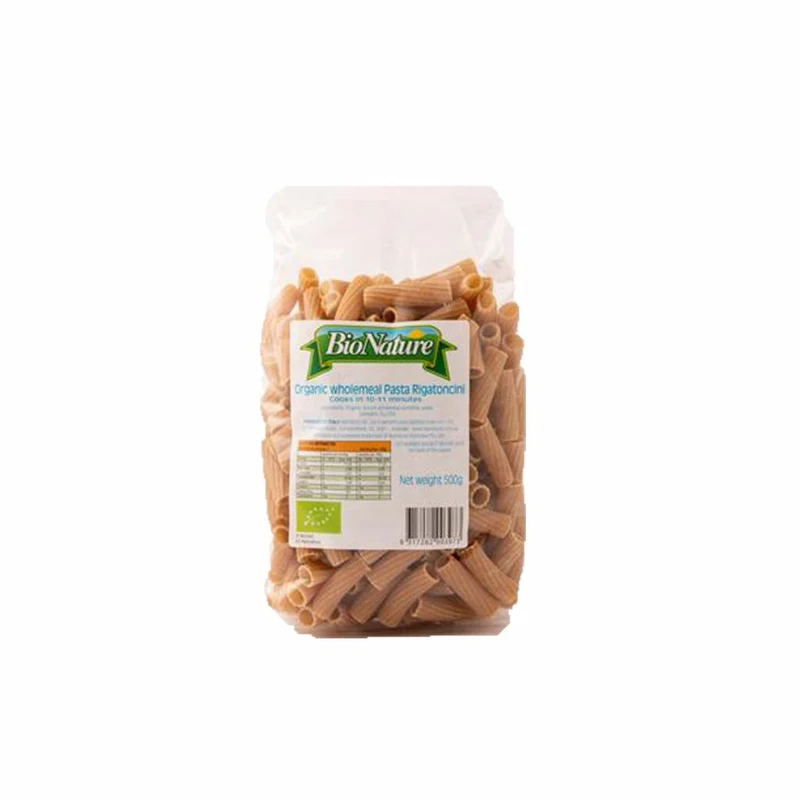 Organic Wholemeal Rigatoni Pasta 500g