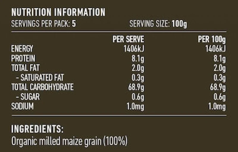 Organic Maize Flour 500g