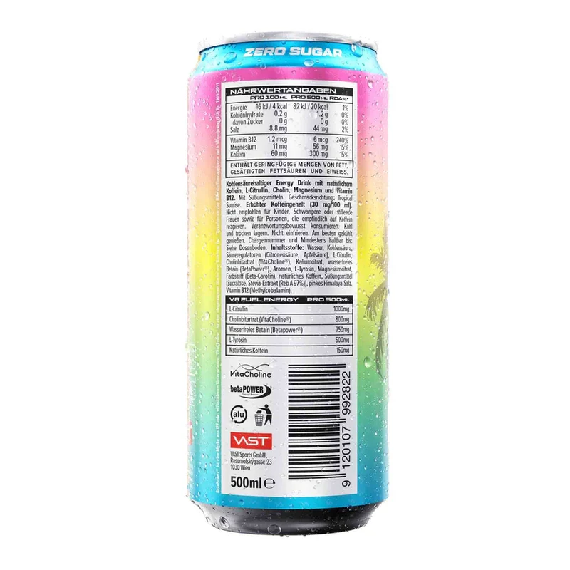 Vast V8 Fuel Energy Drink 500ml