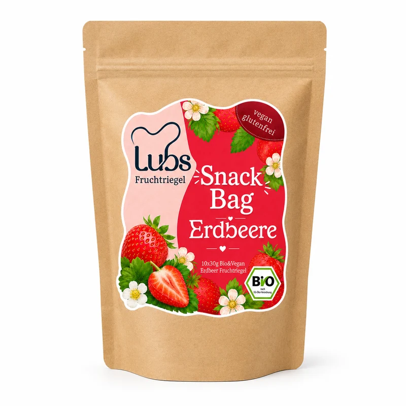 Lubs Bio & Vegan Fruchtriegel Erdbeer