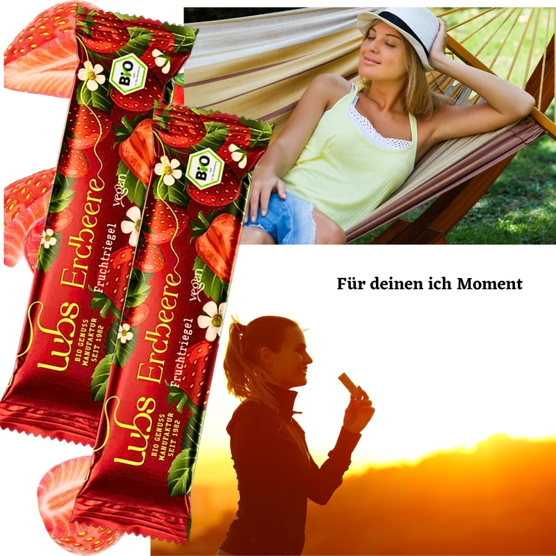 Lubs Bio & Vegan Fruchtriegel Erdbeer
