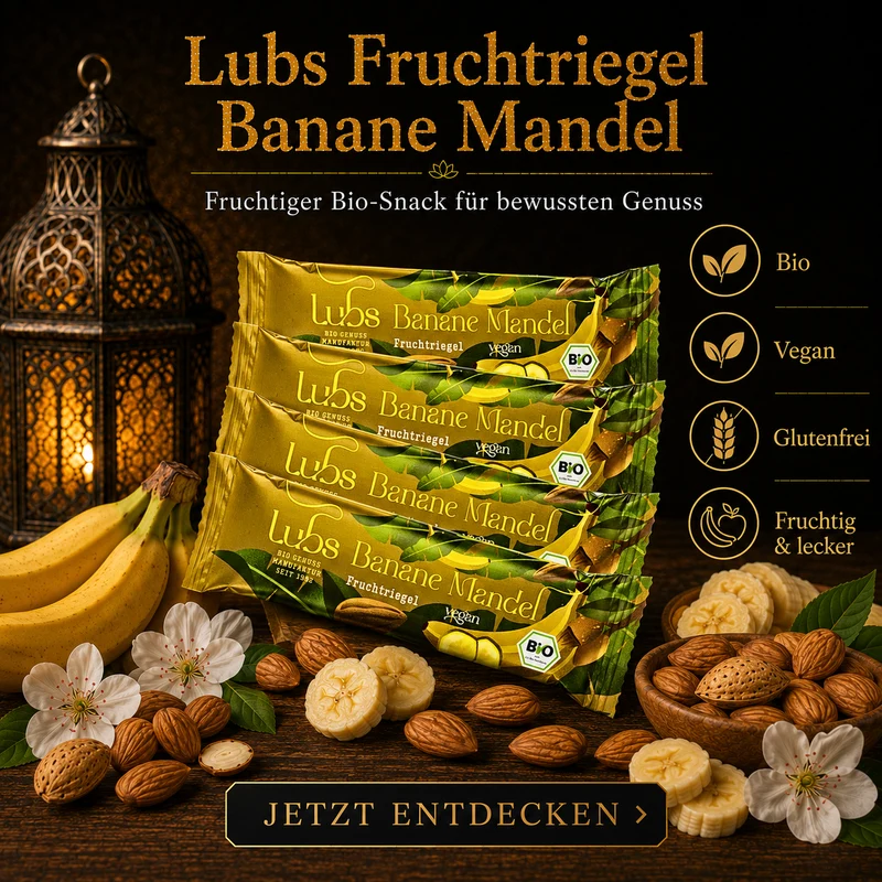 Lubs Bio& Vegan Fruchtriegel Banane & Mandel