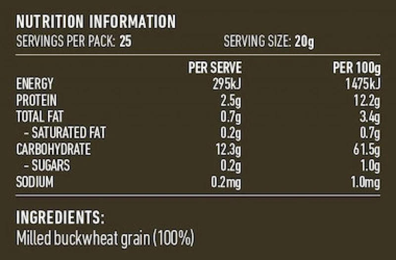 Organic Buckwheat Flour 500g