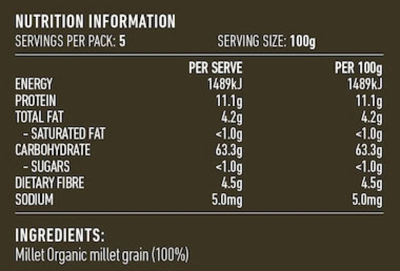 Organic Millet Flour 500g