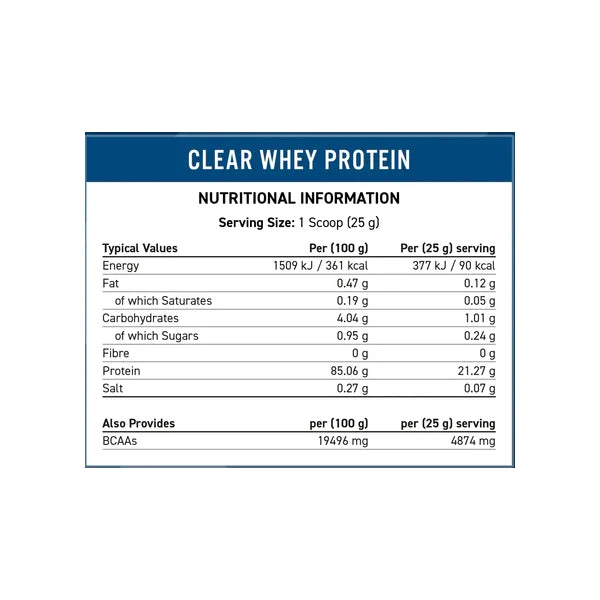 Applied Nutrition Clear Whey 875g
