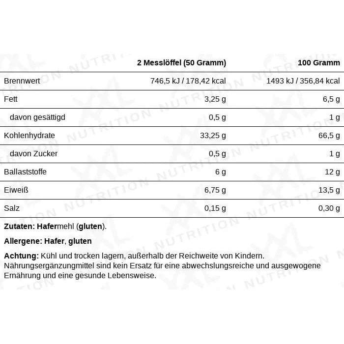XXL Nutrition Perfect Oats 1kg
