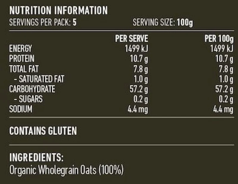 Organic Oat Groats 500g