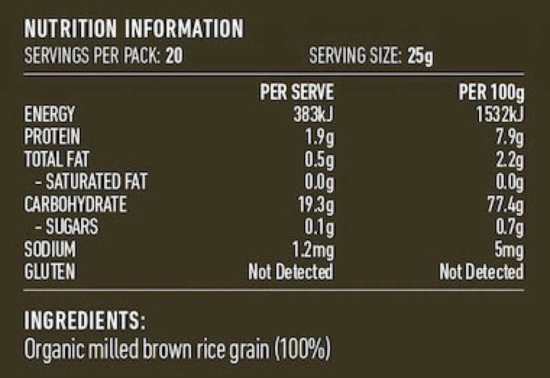Organic Brown Rice Flour 500g