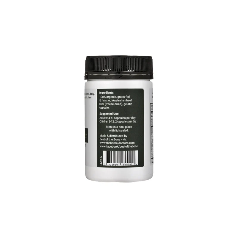 Organic Beef Liver 180c