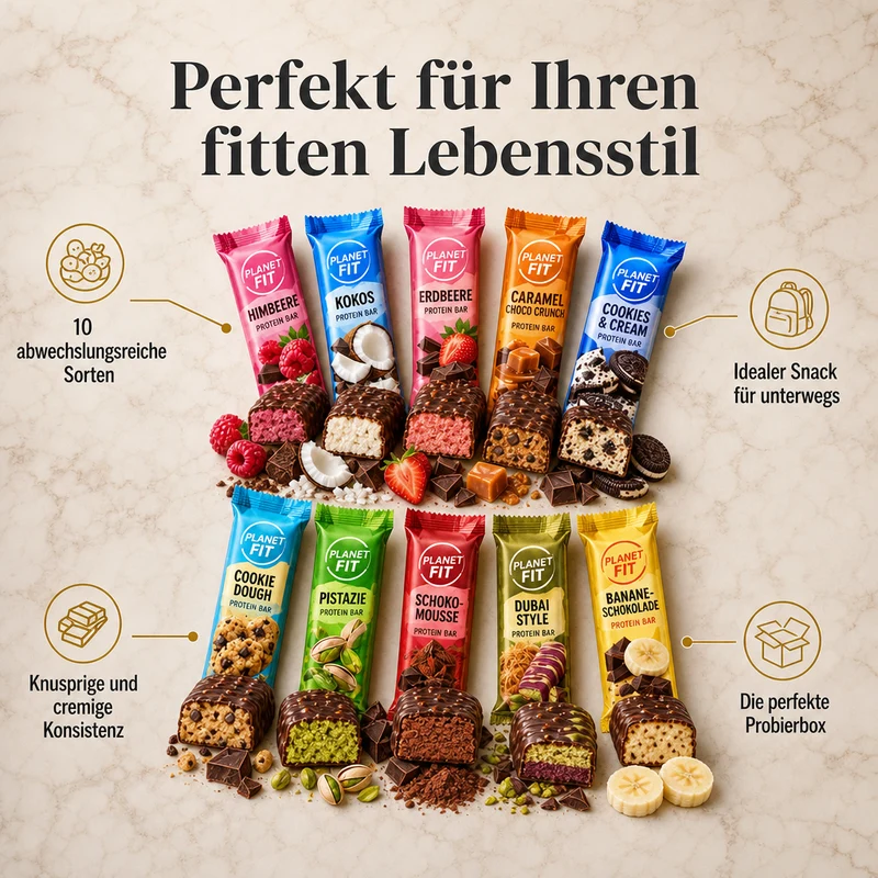 Gemischte Protein Riegel Box| 10 gemischte Protein Riegel