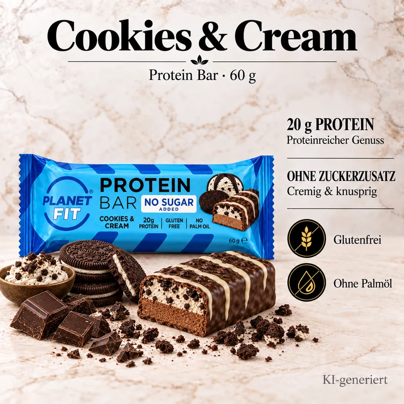 Cookies&Cream Protein Riegel 60g