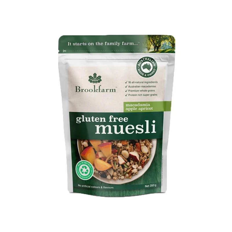Macadamia Apple Apricot Gluten Free Muesli 350g