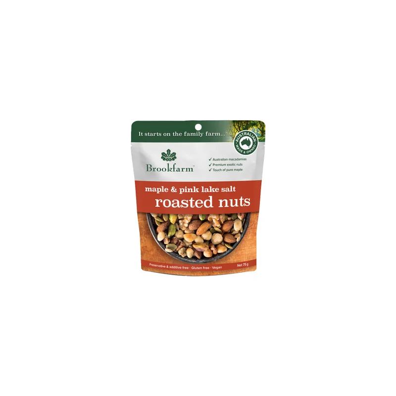 Maple Pink Salt Roasted Nuts 75g