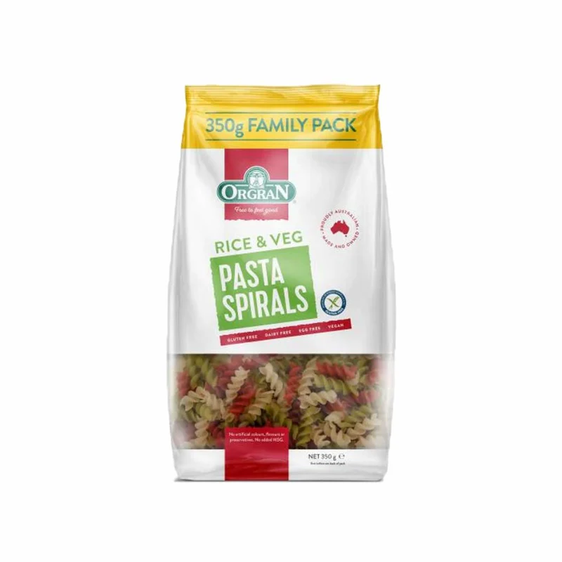 Rice & Veg Pasta Spirals 350g