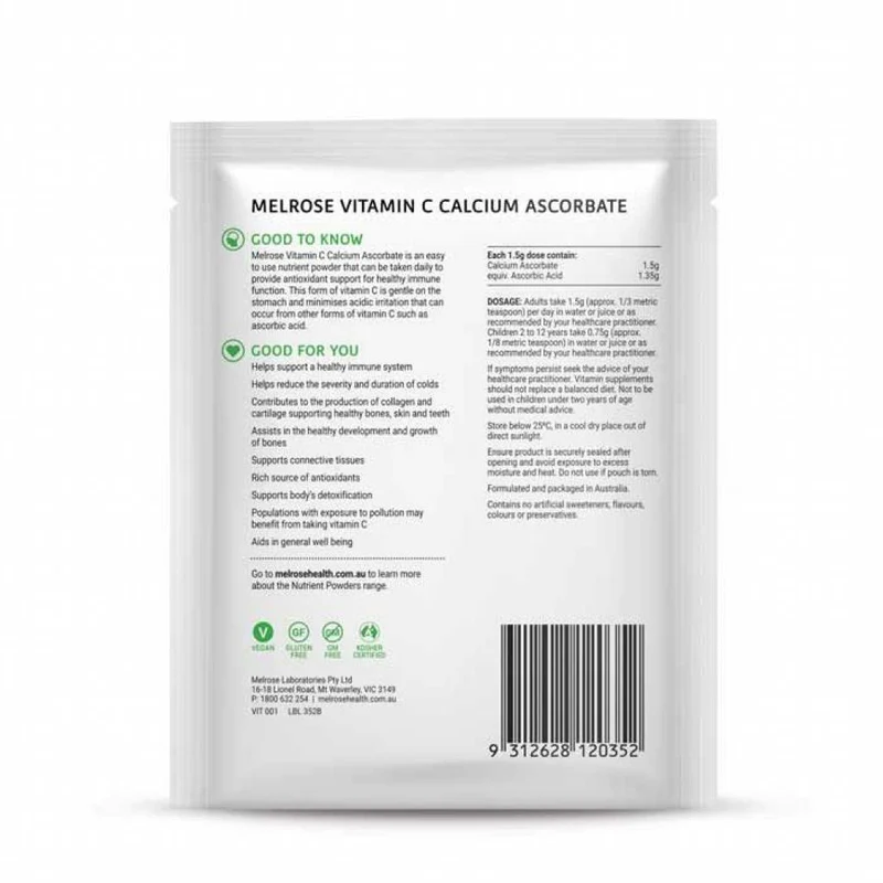 Vitamin C Calcium Ascorbate 125g