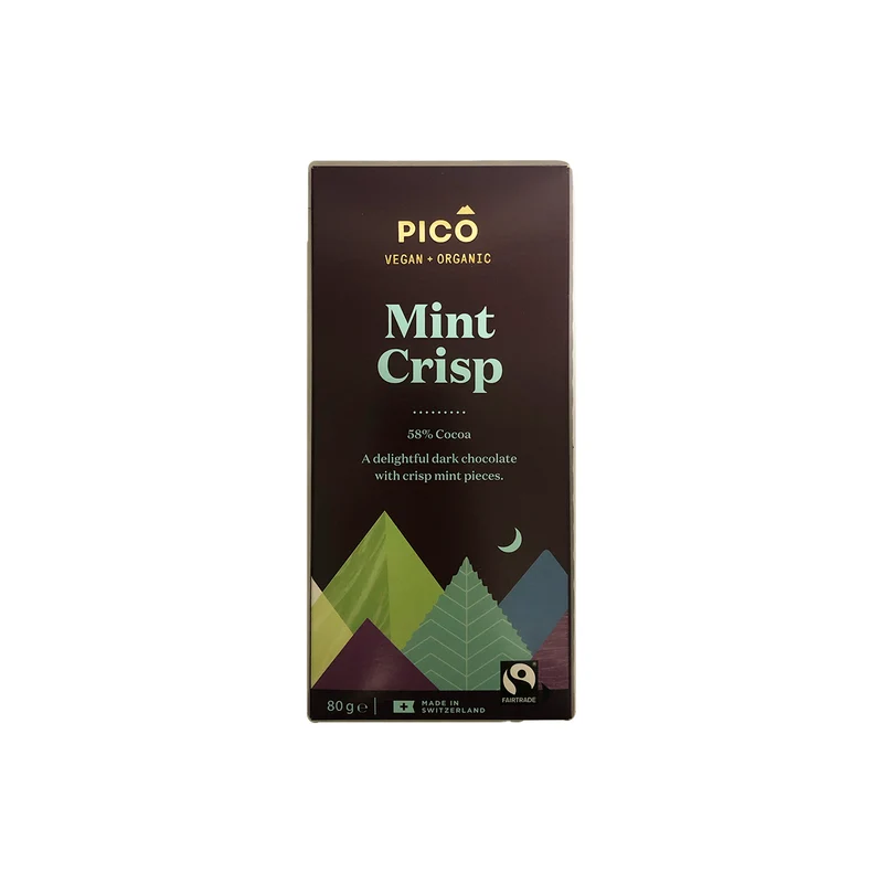 Mint Crisp Dark Chocolate 80g