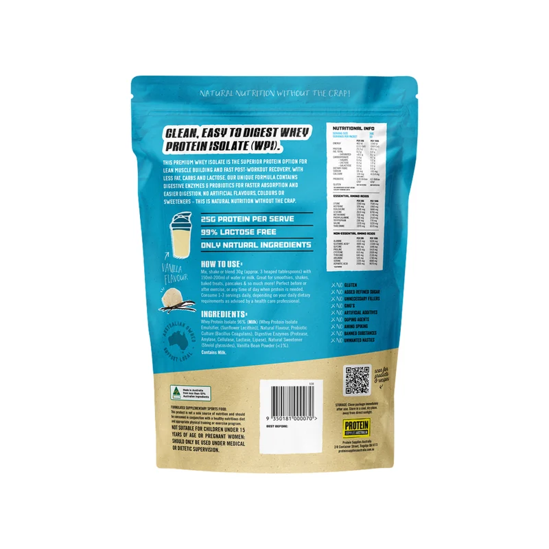 Whey Protein Isolate Vanilla 1kg