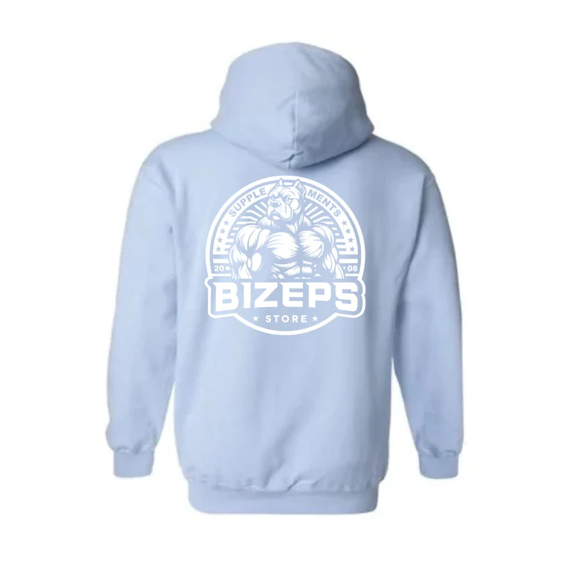 Bizeps Store Hoodie light Blue