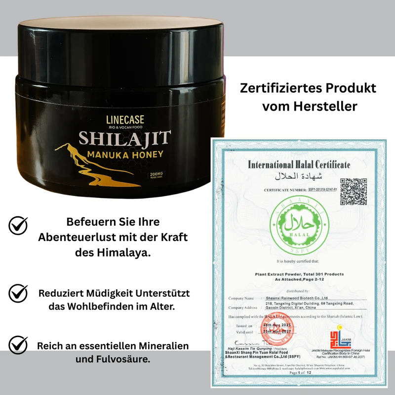 Shilajit Manuka Honig 30g| Shilajit Honig| Shilajit Harz