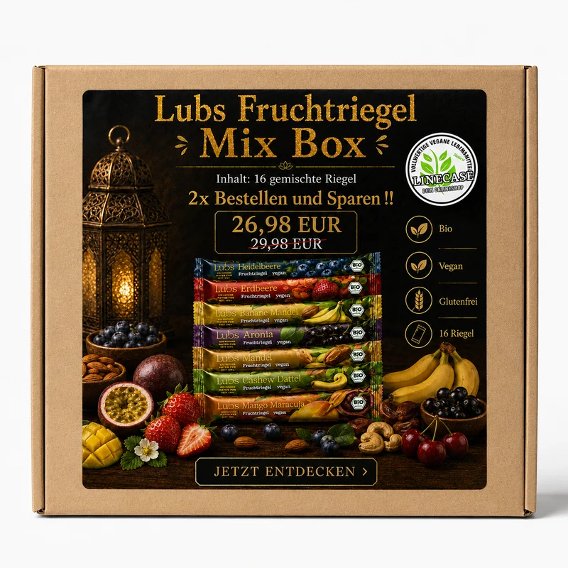 Lubs Fruchtriegel 2x gemischte Box| Probier Mix