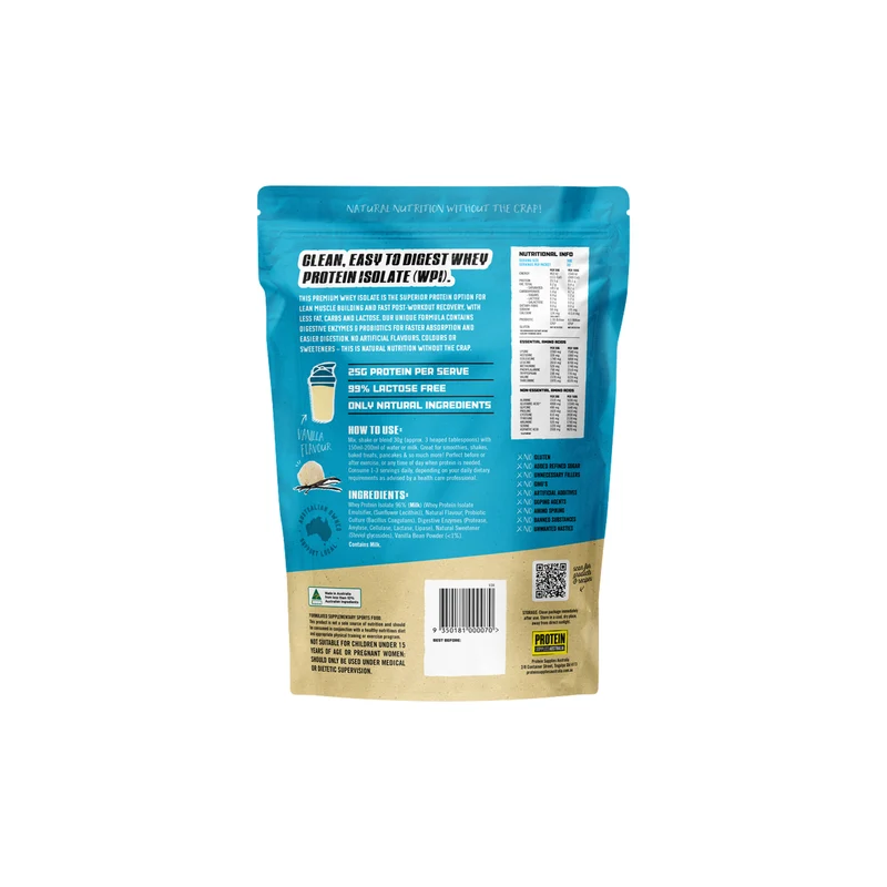 Whey Protein Isolate Vanilla 500g