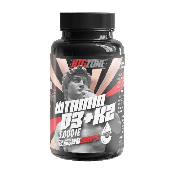 Big Zone Vitamin D3 + K2 - 90 Kapseln