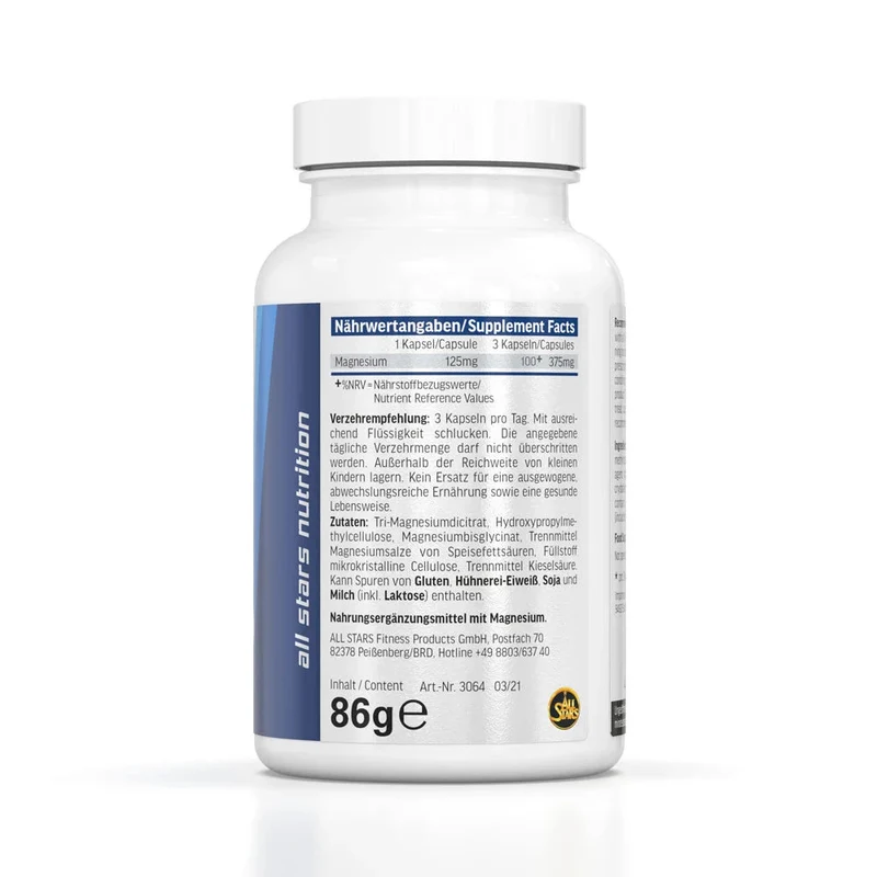 All Stars Magnesium Bisglycinat/Citrat 90 Kapseln