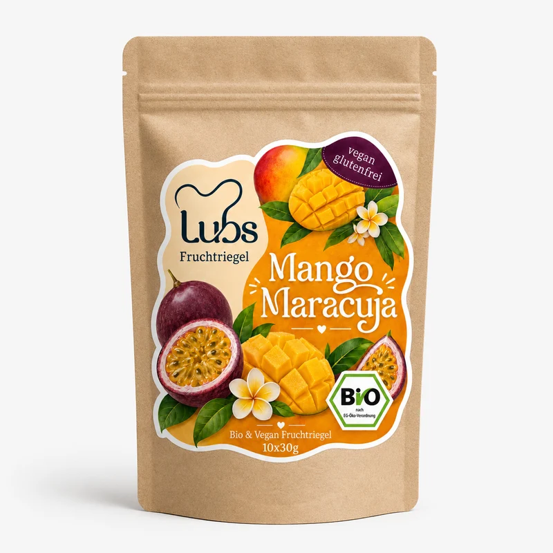 Lubs Bio & Vegan Fruchtriegel Mango Maracuja