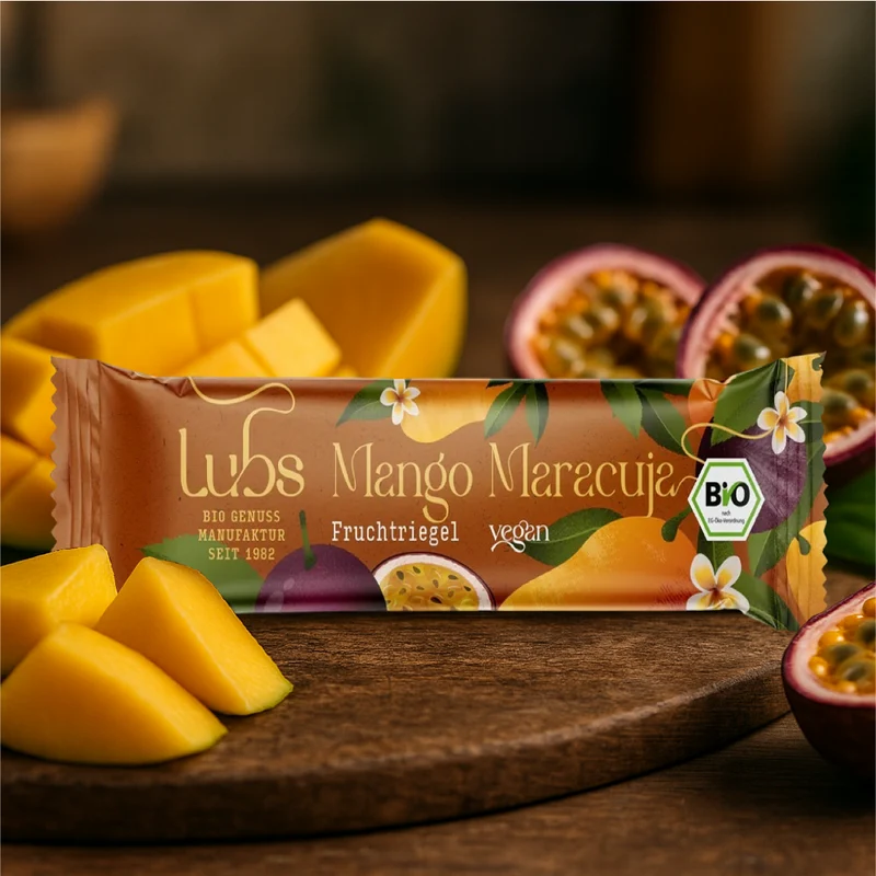 Lubs Bio & Vegan Fruchtriegel Mango Maracuja
