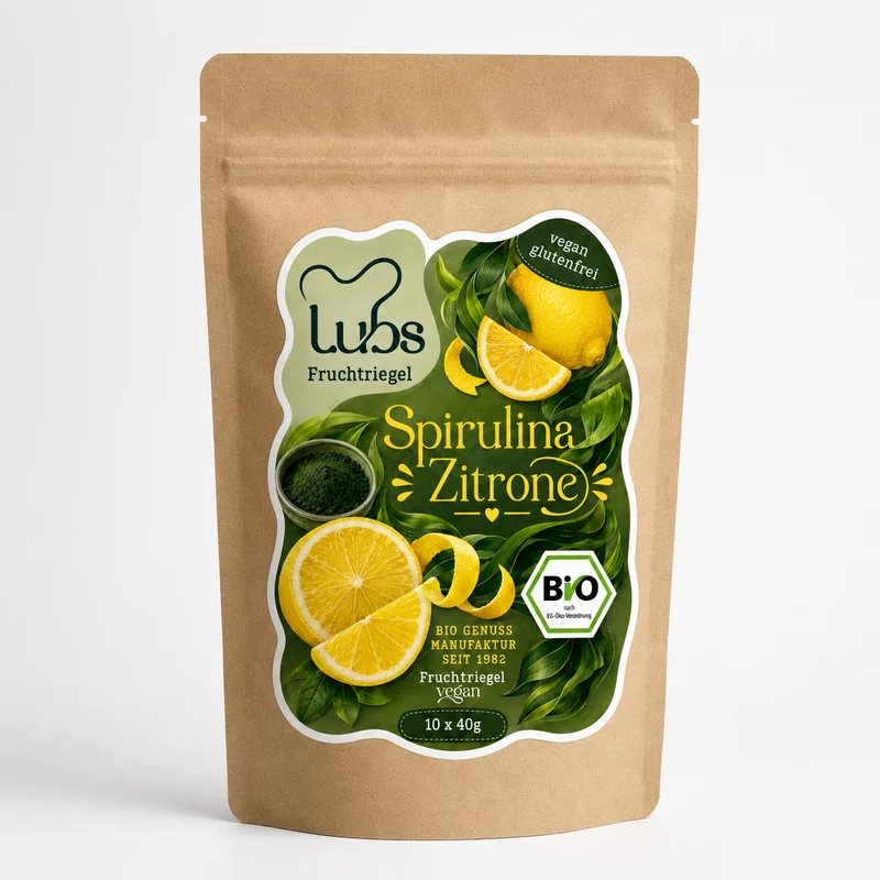 Lubs Fruchtriegel Bio Spirulina+Zitrone