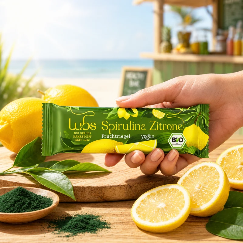 Lubs Fruchtriegel Bio Spirulina+Zitrone