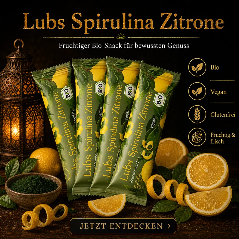 Lubs Fruchtriegel Bio Spirulina+Zitrone