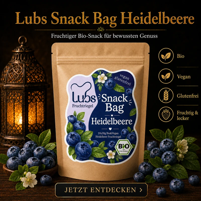Lubs Bio&Vegan Fruchtriegel Heidelbeer