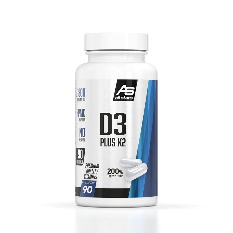 All Stars Vitamin D3 + K2 - 90 Kapseln