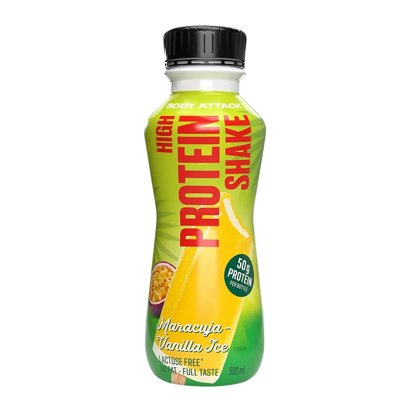 Body Attack High Protein Shake 500ml Flasche